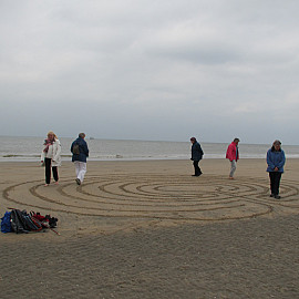 Oudjaarslabyrint langs Zee